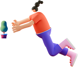 Graphic of a woman stretching to the tree.